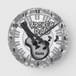 ロッカーのパパ時計 ラウンド壁時計