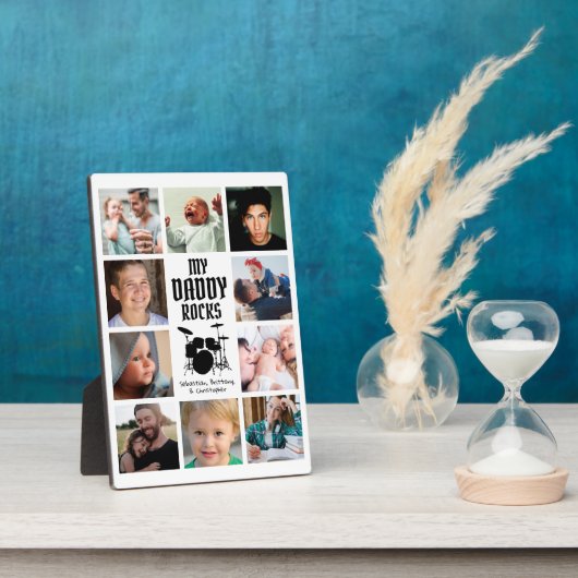 ロッカーの父親 My Daddy Rocksの写真 フォトプラーク (側面)