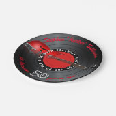 ロッカーの男のギターの記録第50誕生会 ペーパープレート (アングル)