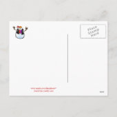 ロッカーの雪だるまの郵便はがき シーズンポストカード (裏面)