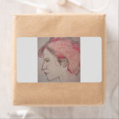 ロッカーガールポートレート ラベル (インサイチュ)