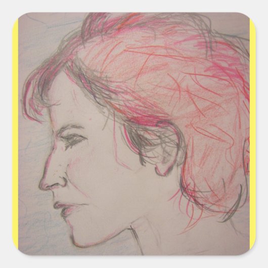 ロッカーガール スクエアシール (正面)