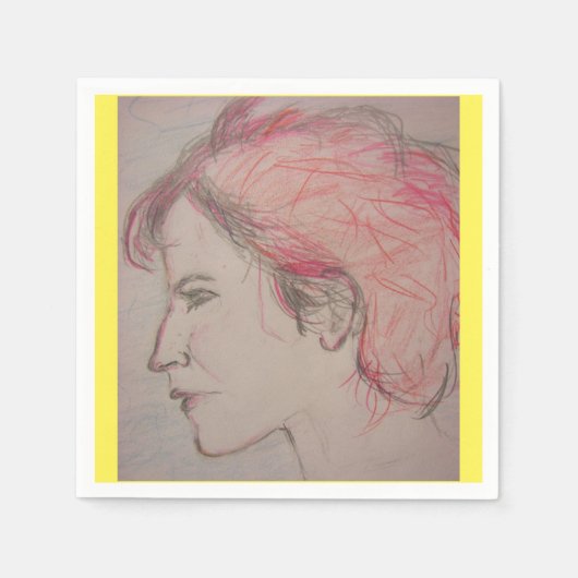 ロッカーガール スタンダードカクテルナプキン (正面)