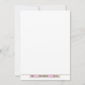 ロッカーギターヒーロー誕生日パーティーの招待状 招待状 (裏面)