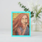 ロッカークールソングガール ポストカード (スタンド正面)