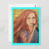 ロッカークールソングガール ポストカード (正面/裏面)