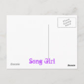 ロッカークールソングガール ポストカード (裏面)