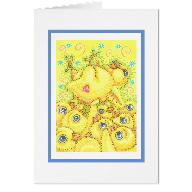 ロッカーシック、春モッシュピットノートグリーティングカード (正面)