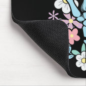 ロッカースケルトンキャップスケータークールハロウィンパンクロック マウスパッド (コーナー)