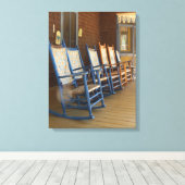 ロッカーズイン・アロー – Martha's Vineyard キャンバスプリント (インサイチュ (ウッドフロア))