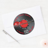 ロッカーデュデギターレコード50thバースデーパーティー ラウンドシール (封筒)