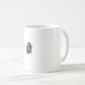 ロッカードラミング縁どコリー犬ドラマー コーヒーマグカップ (正面右)