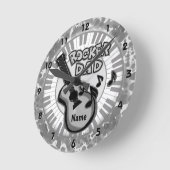 ロッカーパパ時計 ラウンド壁時計 (傾斜)