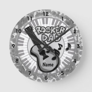 ロッカーパパ時計 ラウンド壁時計