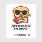 ロッカーブレッドプおもしろいンを食べる シール (シート)