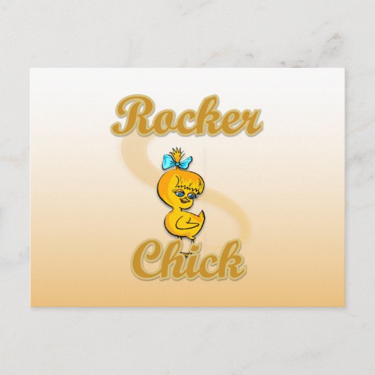 ロッカー女 ポストカード (正面)
