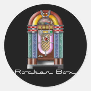 ロッカー箱のジュークボックス ラウンドシール