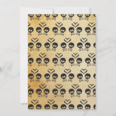 ロッカー結婚式招待状-スカル&クロスボーン 招待状 (裏面)