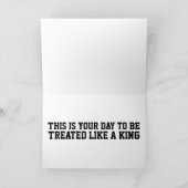 ロッカー1950年のレトロクラシックカー父の日 カード (内部)