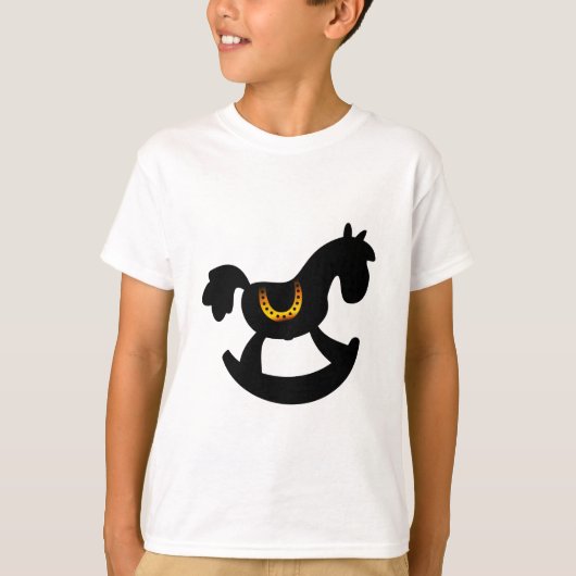 ロッカー, ロッキングホース, 自然 Tシャツ (正面)