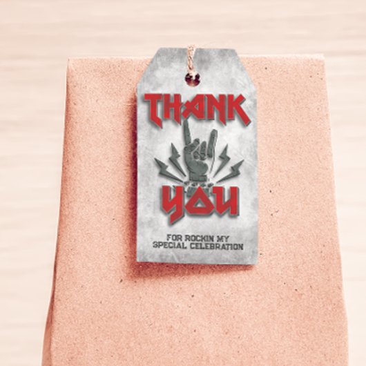 ロッカー – ロックをテーマにしたメッセージカード ギフトタグ