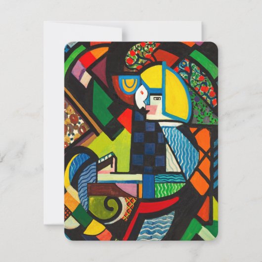 『ロッカ―に座る娘』（原題：Daughter in a Rocker、制作年：1917–1918年） 招待状 (正面)