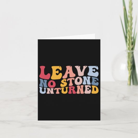 ロッキおもしろいング地質学離れ地質学No Ston カード (正面)