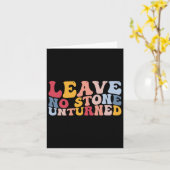 ロッキおもしろいング地質学離れ地質学No Ston カード (黄色い花)