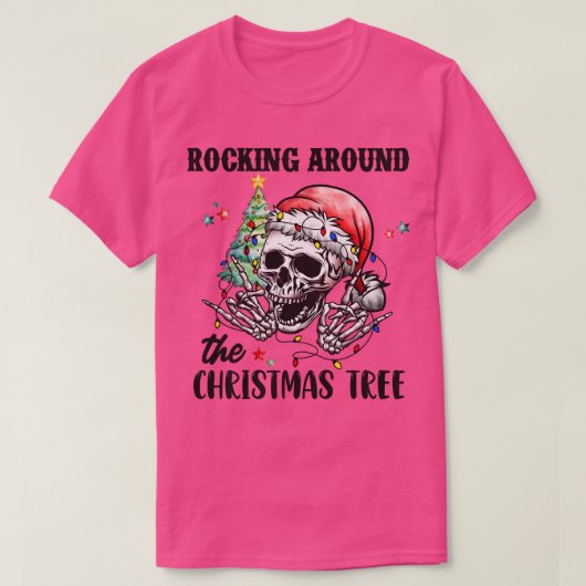 ロッキンのまわりにザクリスマスツリー5 Tシャツ (デザイン正面)