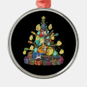 ロッキンのまわりにザクリスマスツリー – 電気 メタルオーナメント (正面)