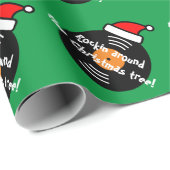 ロッキンのまわりに・ザ・クリスマスツリーおもしろいレコード ラッピングペーパー (ロールコーナー)