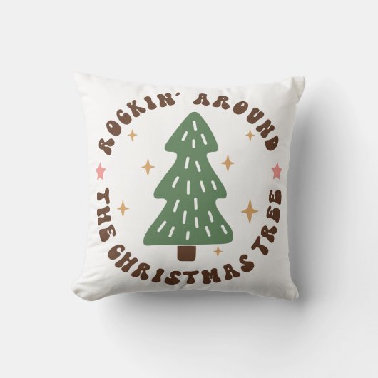ロッキンのまわりに・ザ・クリスマスツリー クッション (正面)