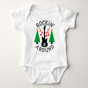 ロッキンのまわりに・ザ・クリスマスツリー ベビーボディスーツ