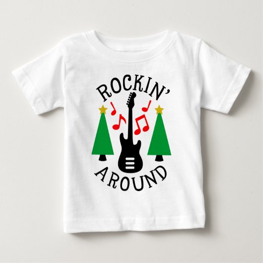 ロッキンのまわりに・ザ・クリスマスツリー ベビーTシャツ (正面)