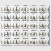 ロッキンのまわりに・ザ・クリスマスツリー ラッピングペーパー (フラット)