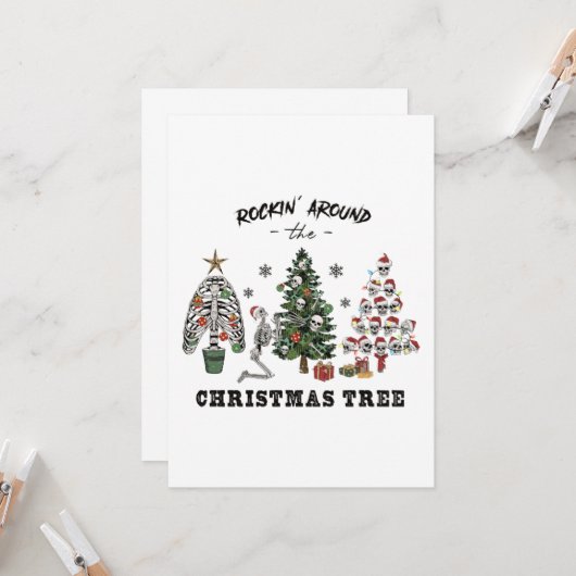 ロッキンのまわりに・ザ・クリスマスツリー 招待状 (正面/裏面インサイチュ)