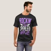 ロッキンは妻の人生を甘やかしている妻の女性 Tシャツ (正面フル)