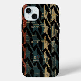 ロッキングインザアメリカのシックな色あせたカラーヴィンテージ57' iPhone 15 MINIケース