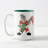ロッキングクリスマスコーヒーマグ ツートーンマグカップ (左)