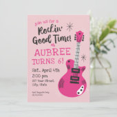 ロッキンググッドタイムロックスター誕生日招待状 招待状 (スタンド正面)