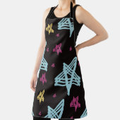 ロッキングスターピンクブルーブラック エプロン (インサイチュ)