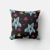 ロッキングスターピンクブルーブラック クッション (正面)