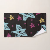 ロッキングスターピンクブルーブラック バスタオルセット (ハンドタオル)