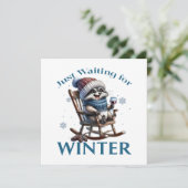 ロッキングチェアでぶらぶら歩くアライグマ。 シーズンカード (スタンド正面)