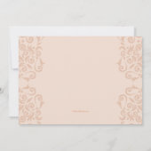 ロッキングチェアの写真の招待状 招待状 (裏面)