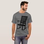 ロッキングチェアの女の子 Tシャツ (正面フル)