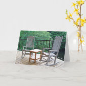 ロッキングチェアリタイア カード (黄色い花)