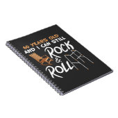 ロッキングチェア歩くエイドロックミュージック60誕生日 ノートブック (右側)