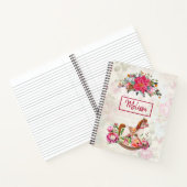 ロッキングビクトリアンホース&ポインセチア・クリスマス ノートブック (内部)