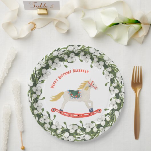 ロッキングホースくるみ割りバレエ ペーパープレート (ウェディング)